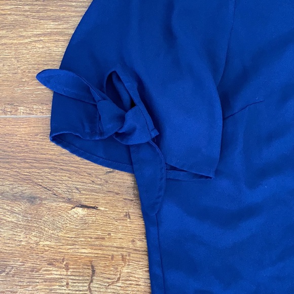 Apt. 9 blue v-neck button up - Picture 2 of 6